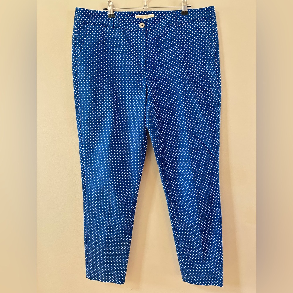 MICHAEL Michael Kors Navy and White Dot Trousers